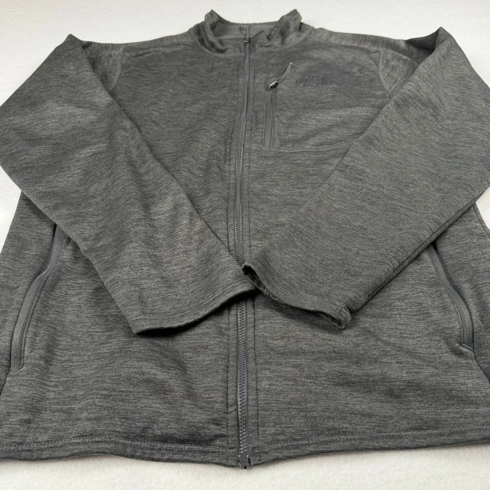 The North Face Men's Full Zip Jacket Gray Large